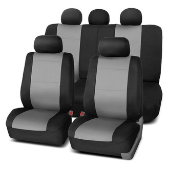 FH Group® - Neoprene 1st & 2nd Row Black & Gray Seat Covers