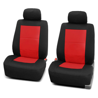 FH Group® - Premium Waterproof 1st Row Black & Red Seat Covers