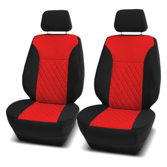 FH Group® - Neoprene Ultraflex 1st Row Black & Red Seat Covers