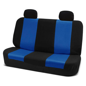 FH Group® - Classic Cloth 2nd Row Black & Blue Seat Covers