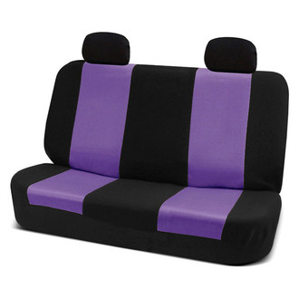 FH Group® - Classic Cloth 2nd Row Black & Purple Seat Covers