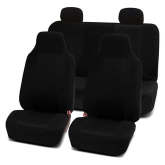 FH Group® - Classic Cloth 1st & 2nd Row Black Seat Covers