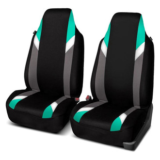 FH Group® - Supreme Modernistic 1st Row Black & Mint Seat Covers