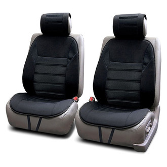 FH Group® - Premium 1st Row Black Seat Cushions