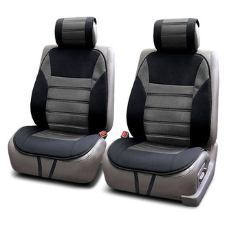 FH Group® - Premium 1st Row Black & Gray Seat Cushions