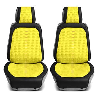FH Group® - Colorful Ultra 1st Row Black & Yellow Seat Cushions