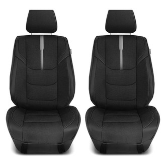 FH Group® - Ultra Sleek 1st Row Black & Gray Seat Cushions