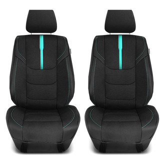 FH Group® - Ultra Sleek 1st Row Black & Mint Seat Cushions