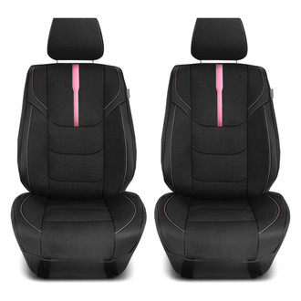 FH Group® - Ultra Sleek 1st Row Black & Pink Seat Cushions