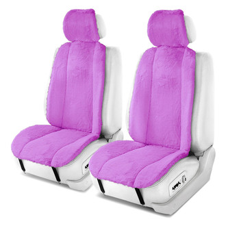 FH Group® - Doe16 Faux Rabbit Fur 1st Row Purple Seat Cushions
