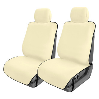 FH Group® - Faux Leather 1st Row Beige Seat Protectors