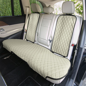 FH Group® - Faux Leather 2nd Row Beige Seat Protectors