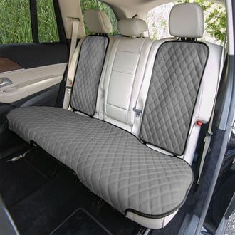 FH Group® - Faux Leather 2nd Row Gray Seat Protectors