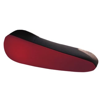 FH Group® - Flat Cloth Fabric Black & Burgundy Armrest Covers
