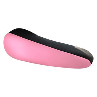 FH Group® - Flat Cloth Fabric Black & Pink Armrest Covers