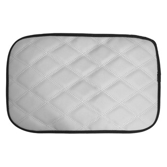FH Group® - Ultra Luxe Faux Leather Gray Center Console Pad with Diamond Pattern