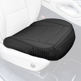 FH Group® - Faux Leather 1st Row Black Seat Cushion Pads