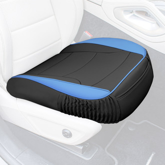 FH Group® - Faux Leather 1st Row Black & Blue Seat Cushion Pads