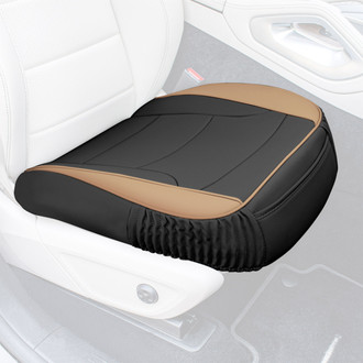 FH Group® - Faux Leather 1st Row Black & Brown Seat Cushion Pads
