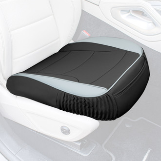 FH Group® - Faux Leather 1st Row Black & Gray Seat Cushion Pads