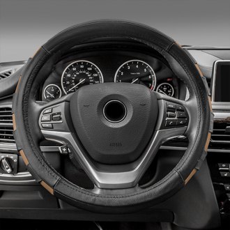 18" steering wheel cover matte blue w/black hand grips universal semi truck new 