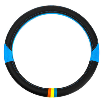FH Group® - Full Spectrum Genuine Leather Blue Steering Wheel Cover