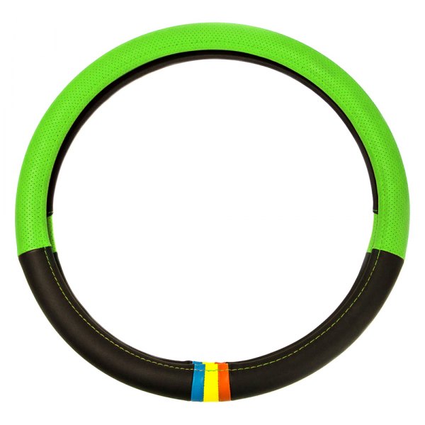 FH Group® - Full Spectrum Genuine Leather Green Steering Wheel Cover