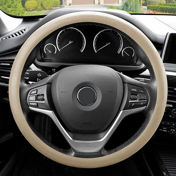 FH Group® - Snake Pattern Silicone Beige Steering Wheel Cover