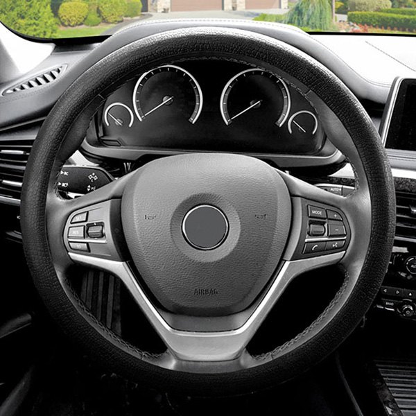 FH Group® - Snake Pattern Silicone Black Steering Wheel Cover