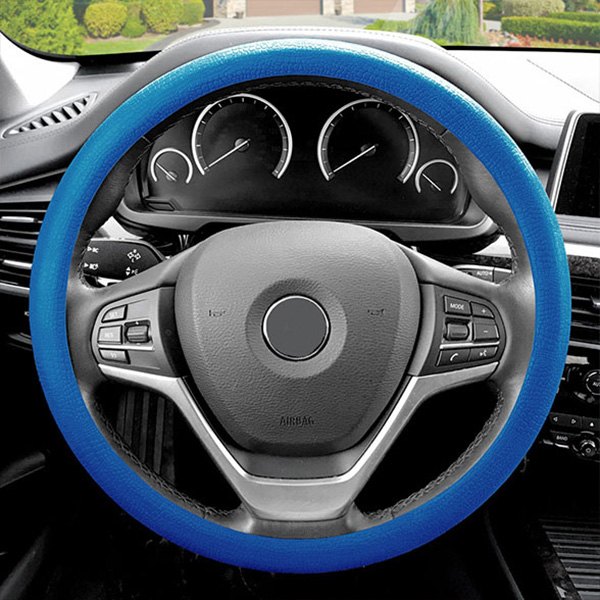 FH Group® - Snake Pattern Silicone Dark Blue Steering Wheel Cover