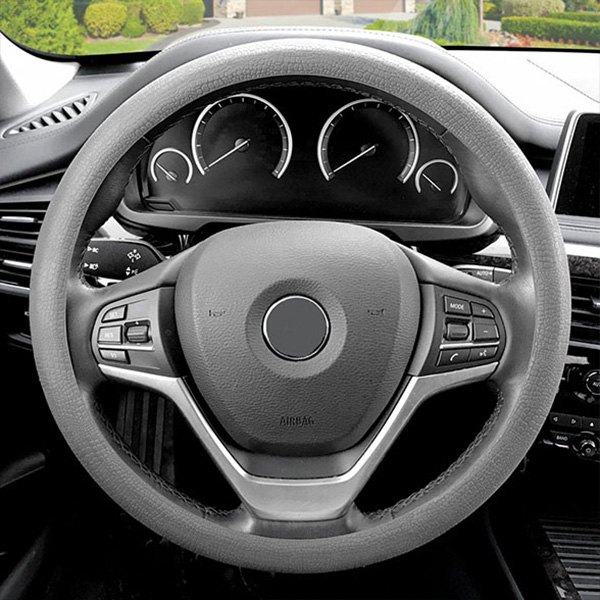FH Group® - Snake Pattern Silicone Gray Steering Wheel Cover