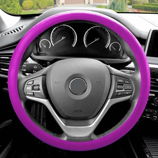 FH Group® - Snake Pattern Silicone Violet Steering Wheel Cover