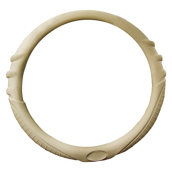 FH Group® - Silicone Beige Steering Wheel Cover with Grip Marks