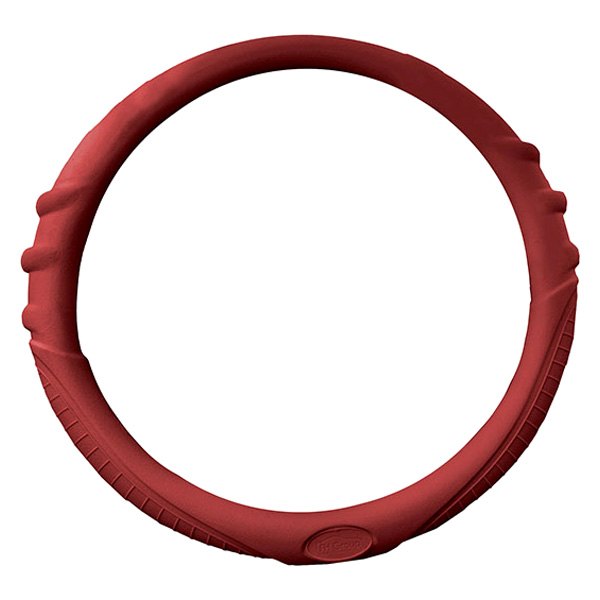 FH Group® - Silicone Burgundy Steering Wheel Cover with Grip Marks
