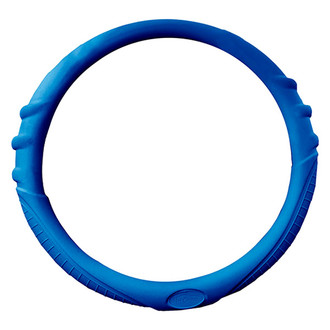 FH Group® - Silicone Dark Blue Steering Wheel Cover with Grip Marks