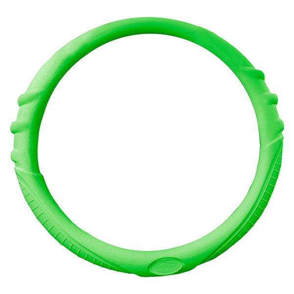 FH Group® - Silicone Green Steering Wheel Cover with Grip Marks