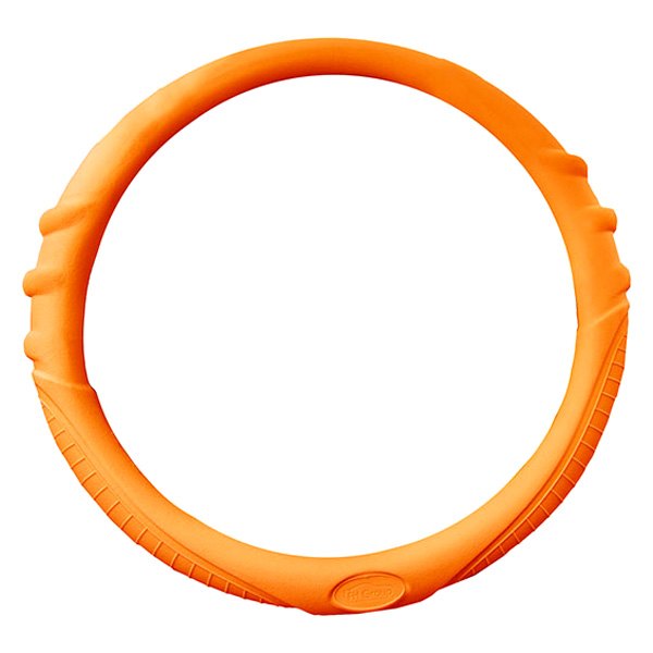 FH Group® - Silicone Orange Steering Wheel Cover with Grip Marks