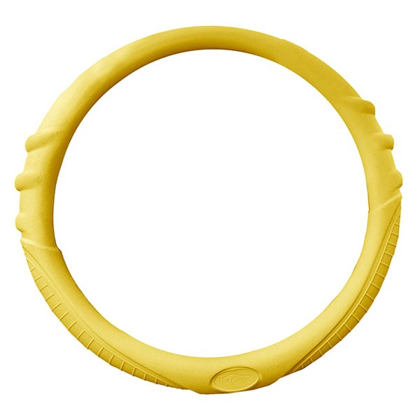 FH Group® - Silicone Yellow Steering Wheel Cover with Grip Marks