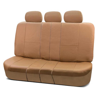 FH Group® - Premium PU Leather 2nd Row Tan Seat Covers