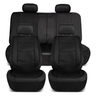 FH Group® - Galaxy13 Metallic Striped Deluxe Leatherette Seat Covers