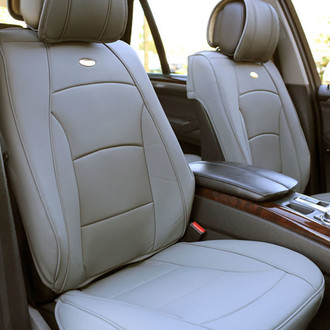 FH Group® - Ultra Comfort Deluxe Leatherette 1st Row Gray Seat Cushions