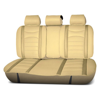 FH Group® - NeoBlend Leatherette 2nd Row Tan Seat Cushions