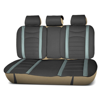 FH Group® - NeoBlend Leatherette 2nd Row Black Seat Cushions