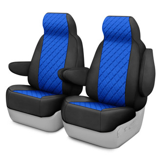 FH Group® - Neoprene 1st Row Black & Blue Custom Seat Covers