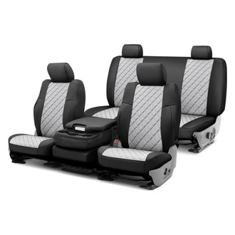 FH Group® - Neoprene 1st & 2nd Row Black & Gray Custom Seat Covers
