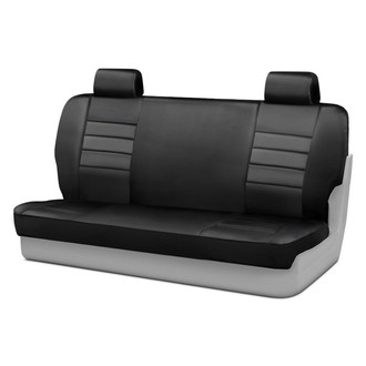 Fia® - LeatherLite™ Series 1st Row Black Seat Covers
