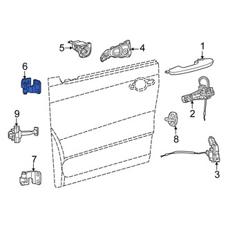 Fiat OE - Rear Right Upper Door Hinge