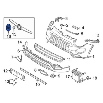 Fiat OE - Front Bumper Cover Emblem