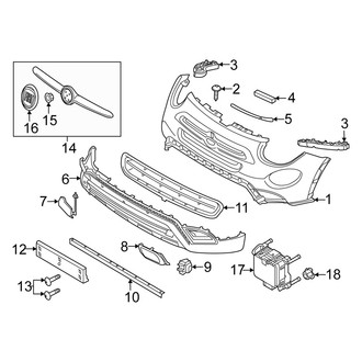 Fiat OE - Front Bumper & Grille - Bumper & Components (Bumper Cover & Trim), (Trekking / Trekking Plus)