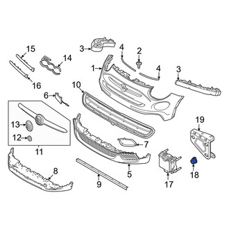 Fiat OE - Cruise Control Distance Sensor Grommet